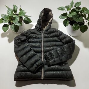 Colmar Originals Vintage Black Down Jacket with Fixed Hood 38